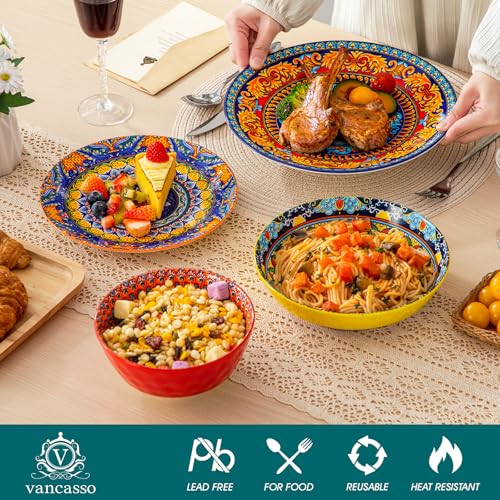 24 Pieces Plates and Bowls Set (Service for 6 (24 PCS))
