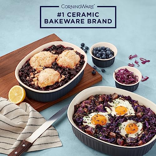 Ceramic Bakeware Set with Lids (French Navy / 10 PIECE)