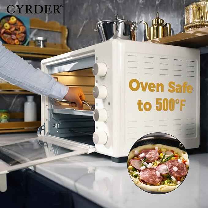 Nonstick Frying Pan Set, 8, 10 and 12-inch Frying Pans, 6-Piece Hybrid Non stick 18/10 Stainless Steel Pans with Lid, Induction Compatible, Dishwasher &Oven Safe, PFOA Free