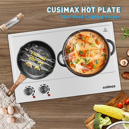 Electric Hot Plate (Matte Silver / Double)