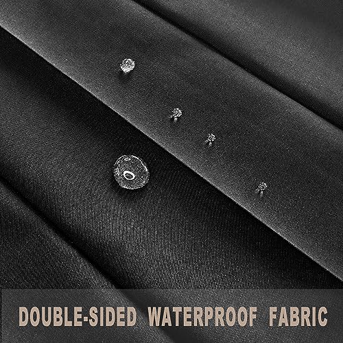 Doorway Curtains Privacy (Black / 52"W x 78"L (Pack of 1))