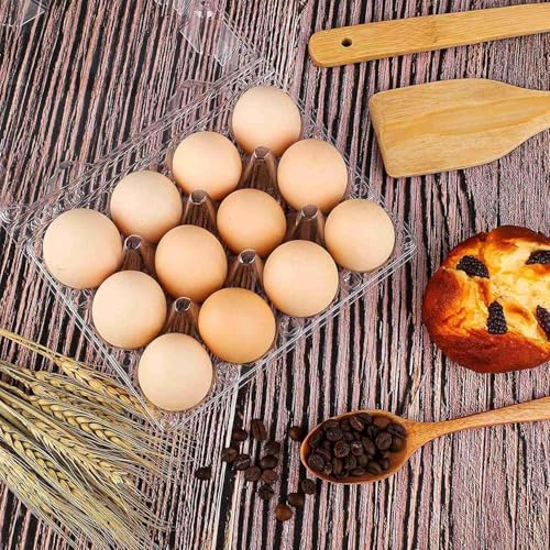 60Pack Duck Egg Cartons Cheap Bulk 1 Dozen Jumbo Egg Cartons (60Pack-3x4Grids)