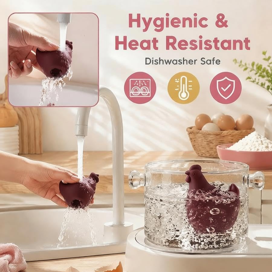 Silicone Egg Yolk Separator (Dark Red)