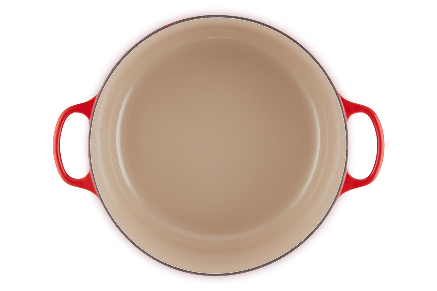 Enameled Cast Iron Round Dutch Oven (Cerise / 13.25 Qt)