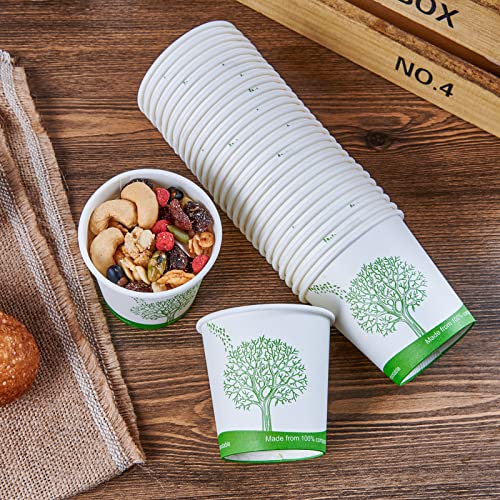 500 Count 4 oz Compostable Paper Cups (500Pack 4oz PLA Cups)
