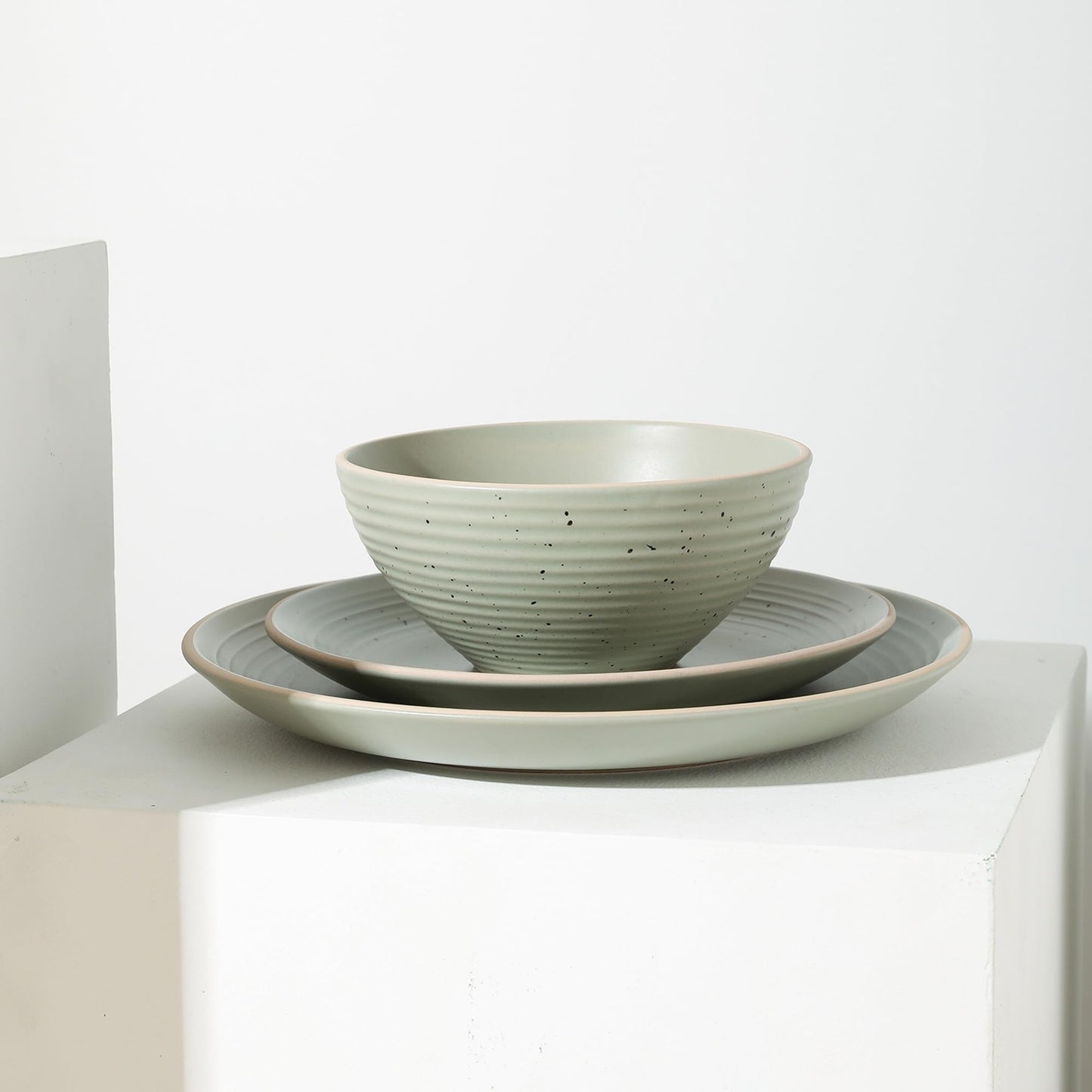 Lauren Stoneware (16-Piece Service for 4 / Green)