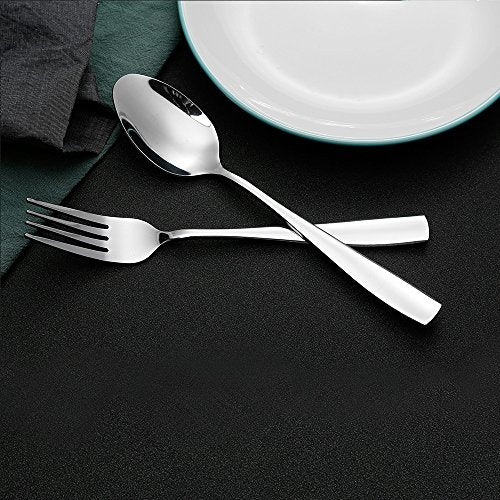 24 Piece Large Stainless Steel Dinner Spoons (8"LX1.69"WX0.2"H)