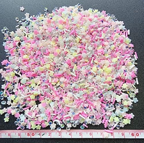 Fake Sprinkles Resin Sprinkles Fake Candy Sprinkles Clay Sprinkles Polymer Sprinkles Polymer Clay Slices for Nail Art DIY Crafts Cake Phone Case
