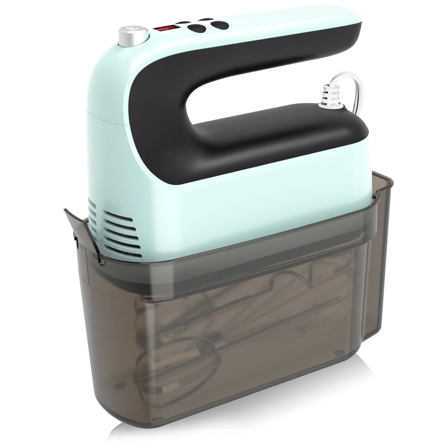 9 Speed Digital Hand Mixer Electric (Ice Blue/Black)