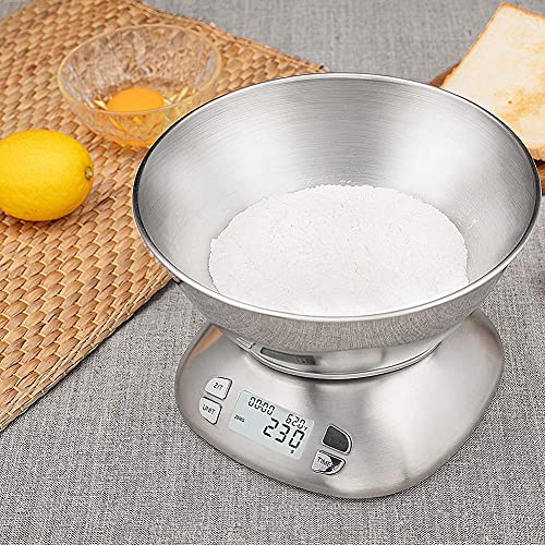 Digital Kitchen Scale with Removable Bowl 2.5L Volume