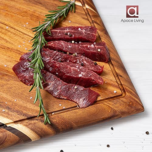 Acacia Wood Cutting Board with Juice Groove