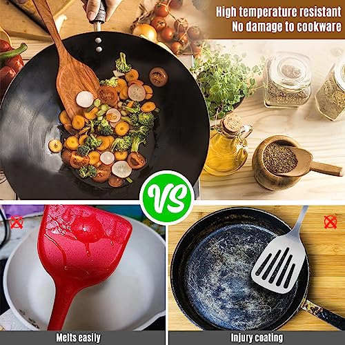 Wooden Spoons for Cooking (10 PCS Set)