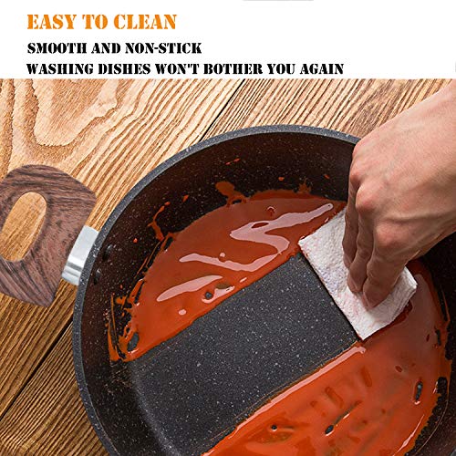 Induction Pots and Pans Set Nonstick (Jet Black / 12 PCS Cookware Set)