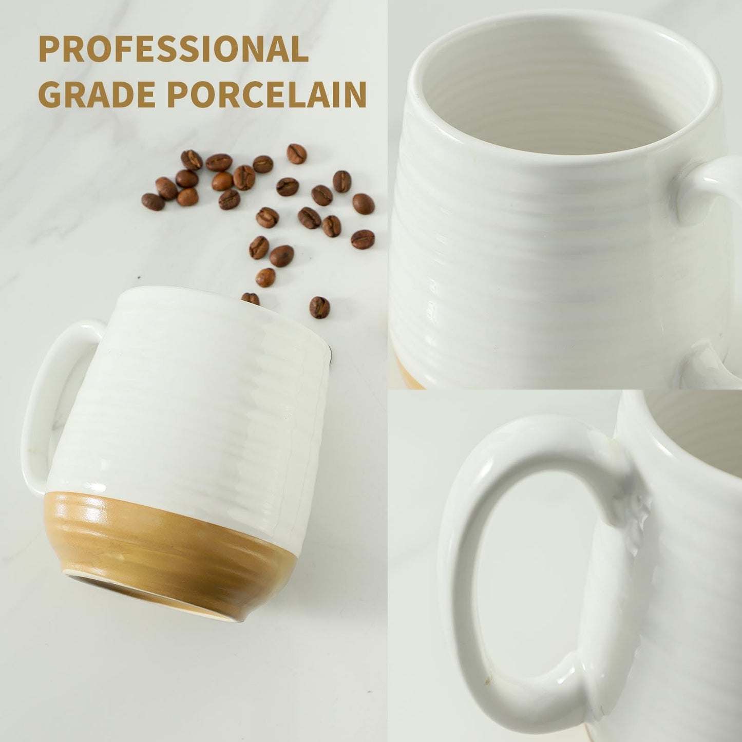 Coffee Mug with Handle 20 oz (White)