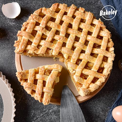 9 Inch Round Tart Pan with Loose Removable Bottom (9" Round (Champagne Gold))