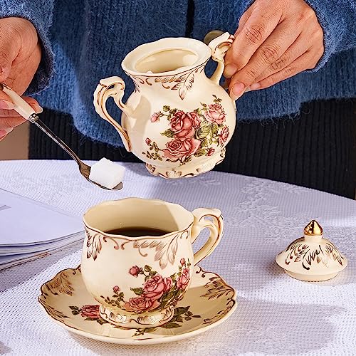 Ceramic Sugar and Creamer Set