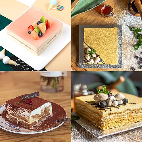 Extensible Square Cake Ring Mold Adjustable Stainless Steel Mousse Ring Detachable Nonstick Cake Cutter Pastry Shaping for DIY Baking