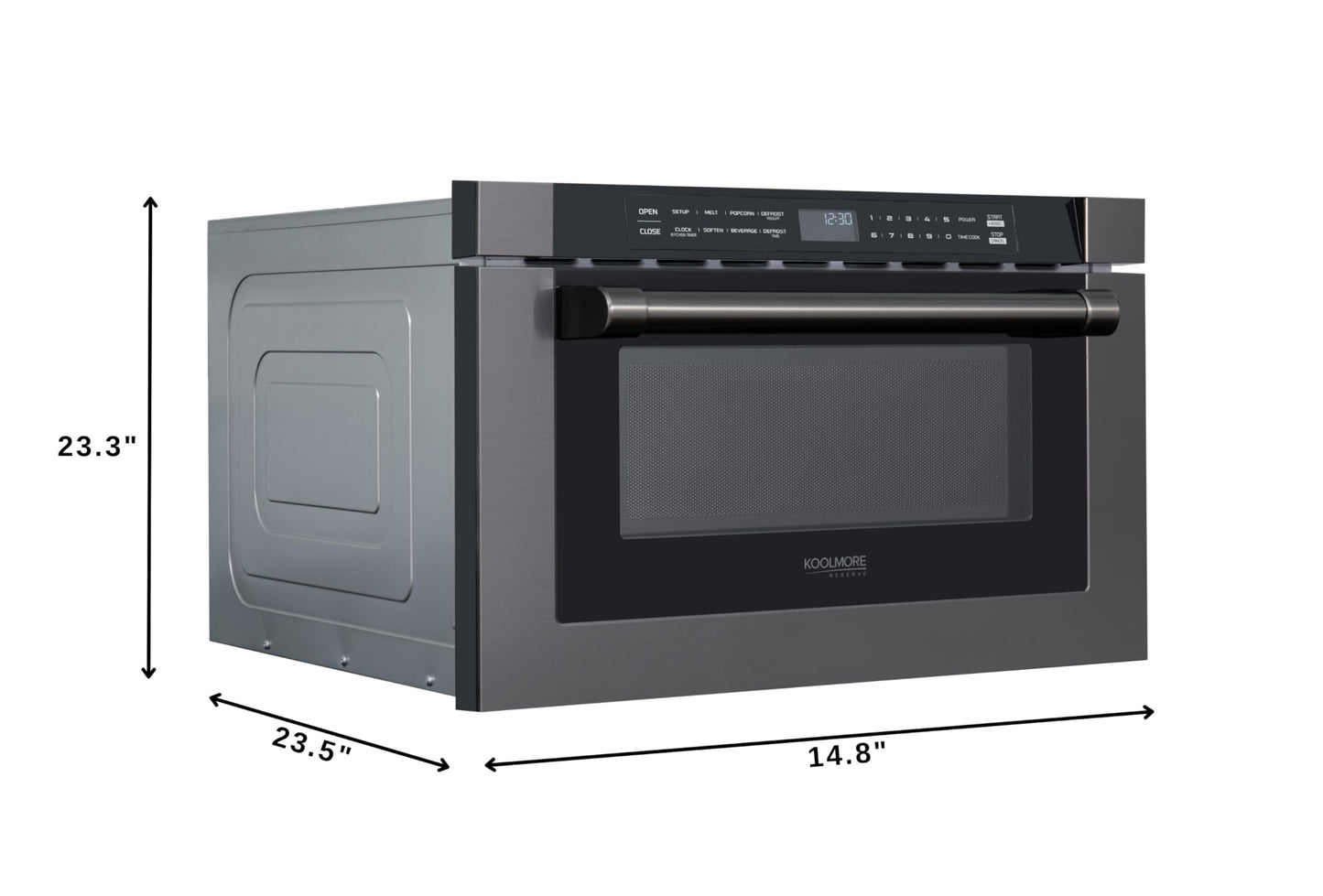 Reserve 24 in. 1.2 cu. ft. Microwave Drawer with Electric Door Opening