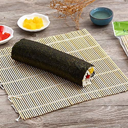 2 Pack Large Sushi Roll Bamboo Mats (Yellow)