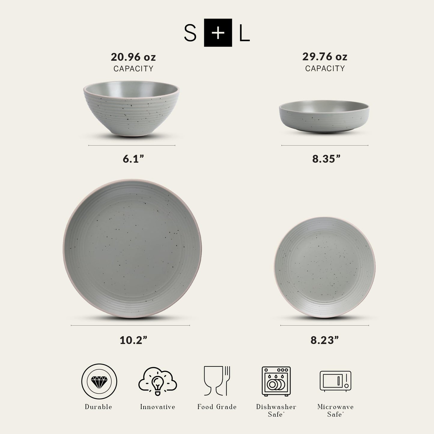 Lauren Stoneware (32-Piece Service for 8 / Green)