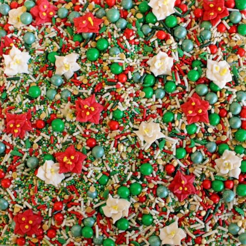 Vintage Christmas Sprinkle Mix (Green, White, Red)