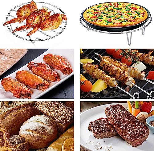 5.9" Round Cooking Rack Versatile Stainless Steel Grid Grill Steamer Rack