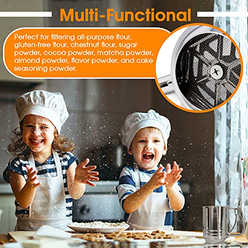 Flour Sifter 3 Cup Stainless Steel (3 Count)