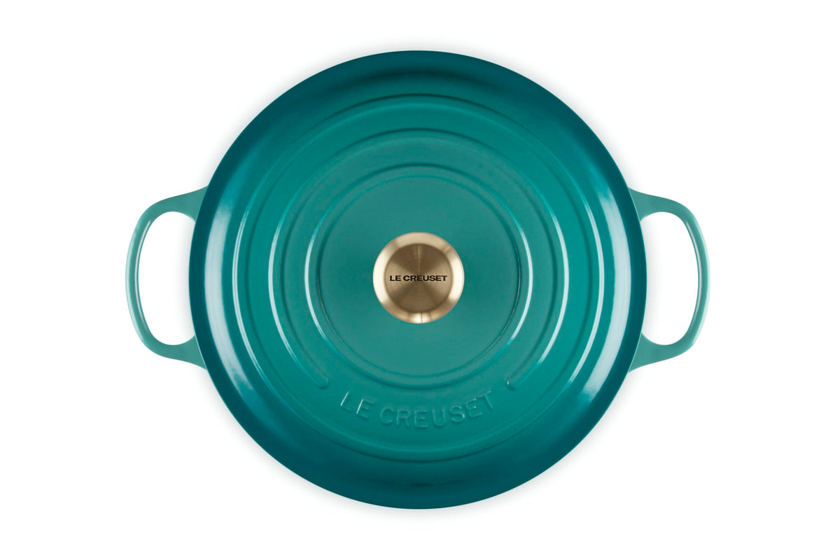 Enameled Cast Iron Round Dutch Oven (Riviera / 7.25 Qt)