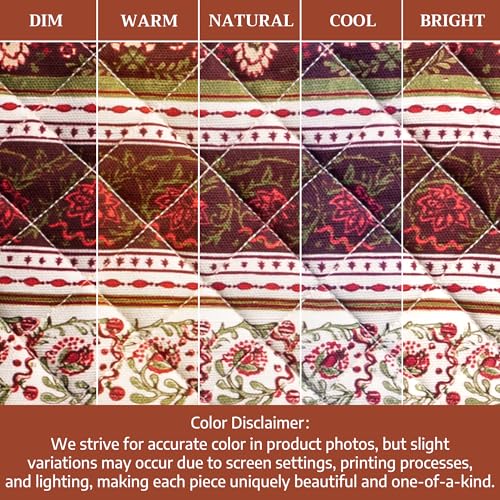 Pot Holders 100% Cotton Potholders (051 - Reveillon Au Jardin / 8" x 8" (Pot Holder Pack of 2))