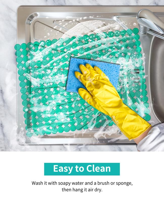 2 Pack Kitchen Sink Mat (Green)
