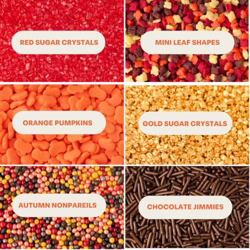 Fall Sprinkles 6 Cell Jar (6.45 Ounce)