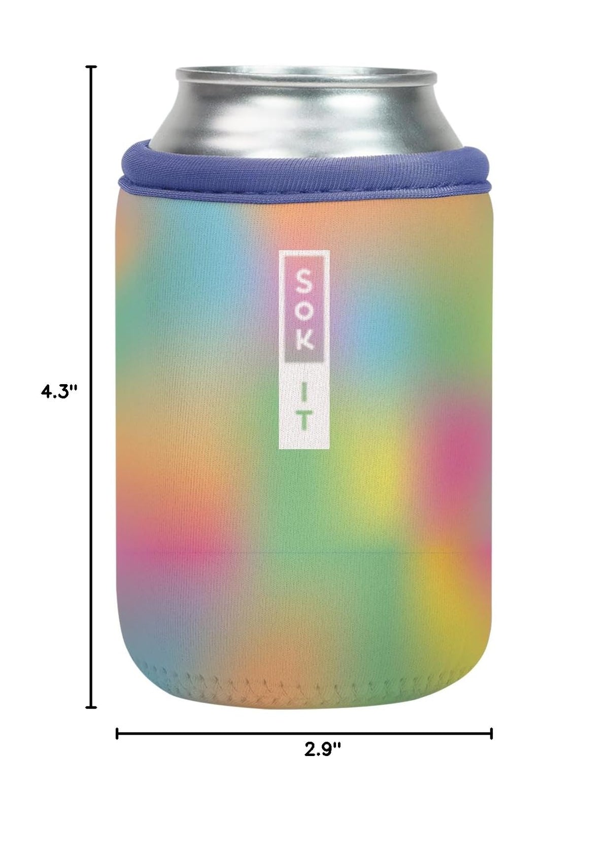 CanSok Sleeve for Beer & Soda Insulated Neoprene Cover (Dreaming in Color / 12oz Can Sleeve)