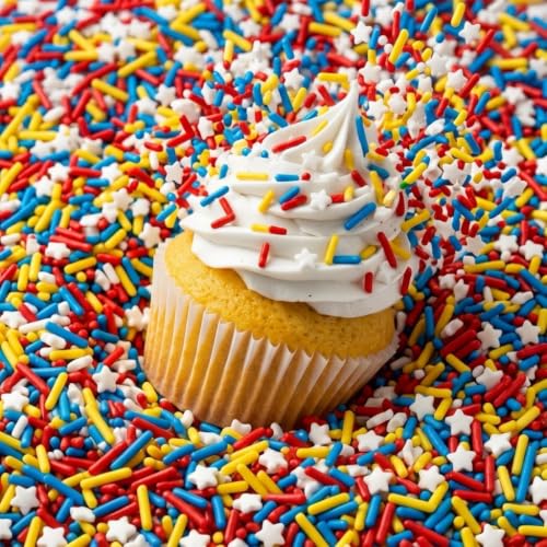 Sprinkles Blue red and yellow Sprinkles (Primary)