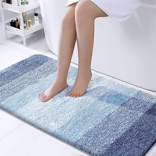 Bathroom Runner Rug 44x24 (44" X 24" / Blue)