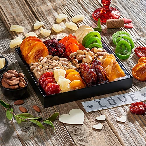Dried Fruit & Nuts Gift Basket Arrangement Platter (Single)