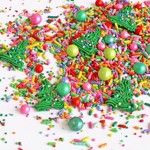 Twinkling Trees Sprinkle Mix (Red, Pink, Green, Lime, Purple)