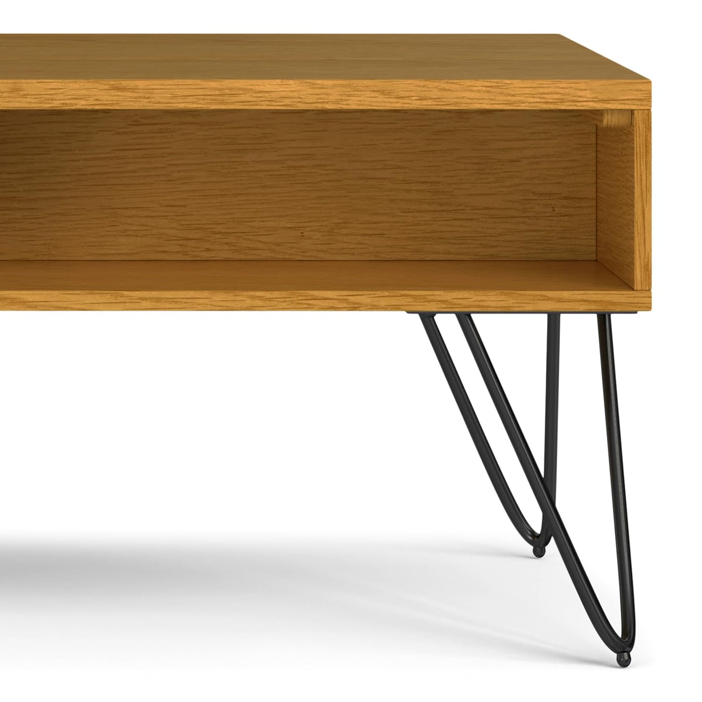 Hunter 48" Wide Rectangle Lift Top Coffee Table in Oak Veneer (Lift Top Coffee Table / 48 inch / Oak Veneer)