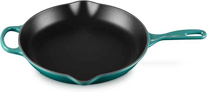 Le Creuset Enameled Cast Iron Signature Round Skillet, 11.75", Riviera