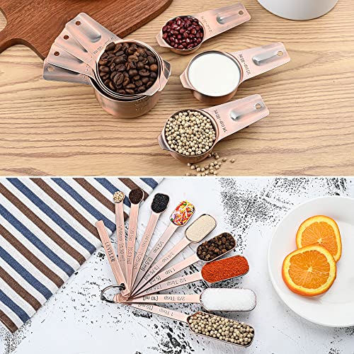 Copper Measuring Cups Set 7