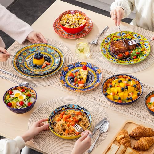 24 Pieces Plates and Bowls Set (Service for 6 (24 PCS))