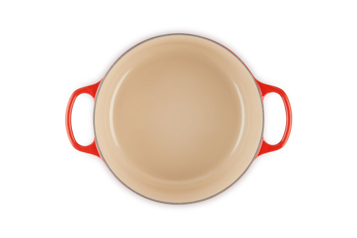Enameled Cast Iron Round Dutch Oven (Cerise / 4.5 Qt)