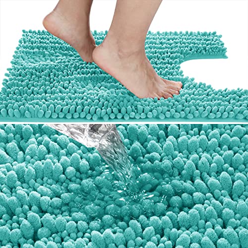 Toilet Rug U Shaped Washable 24x20 Inch