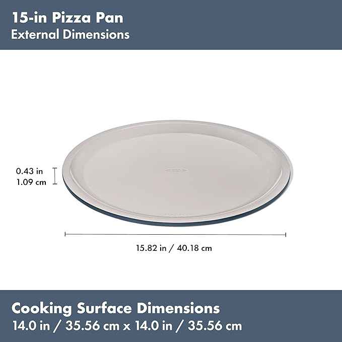 OXO Good Grips Non-Stick Pro Ceramic Coated Metal Bakeware 15” Pizza Pan – Storm Blue
