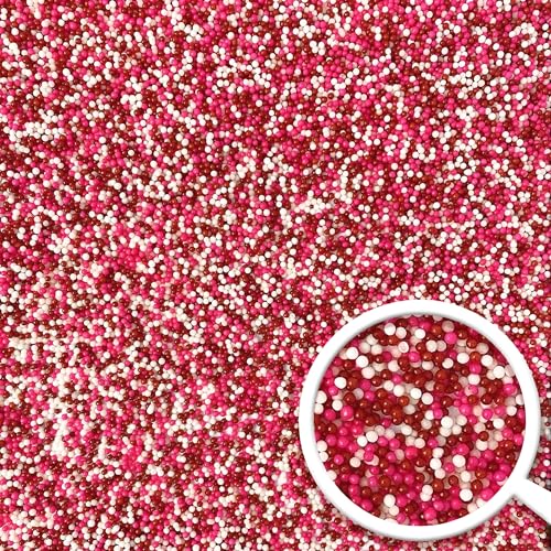 Valentines Nonpareil Sprinkle Mix (Red, Pink, White)