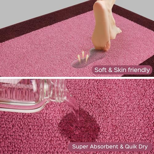 Kitchen Rug 24" x 70" (Burgundy Red / 24" X 70")