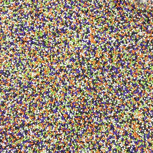 Haunted Halloween Nonpareil Sprinkle Mix (Black, Lime, Orange, Purple, White)