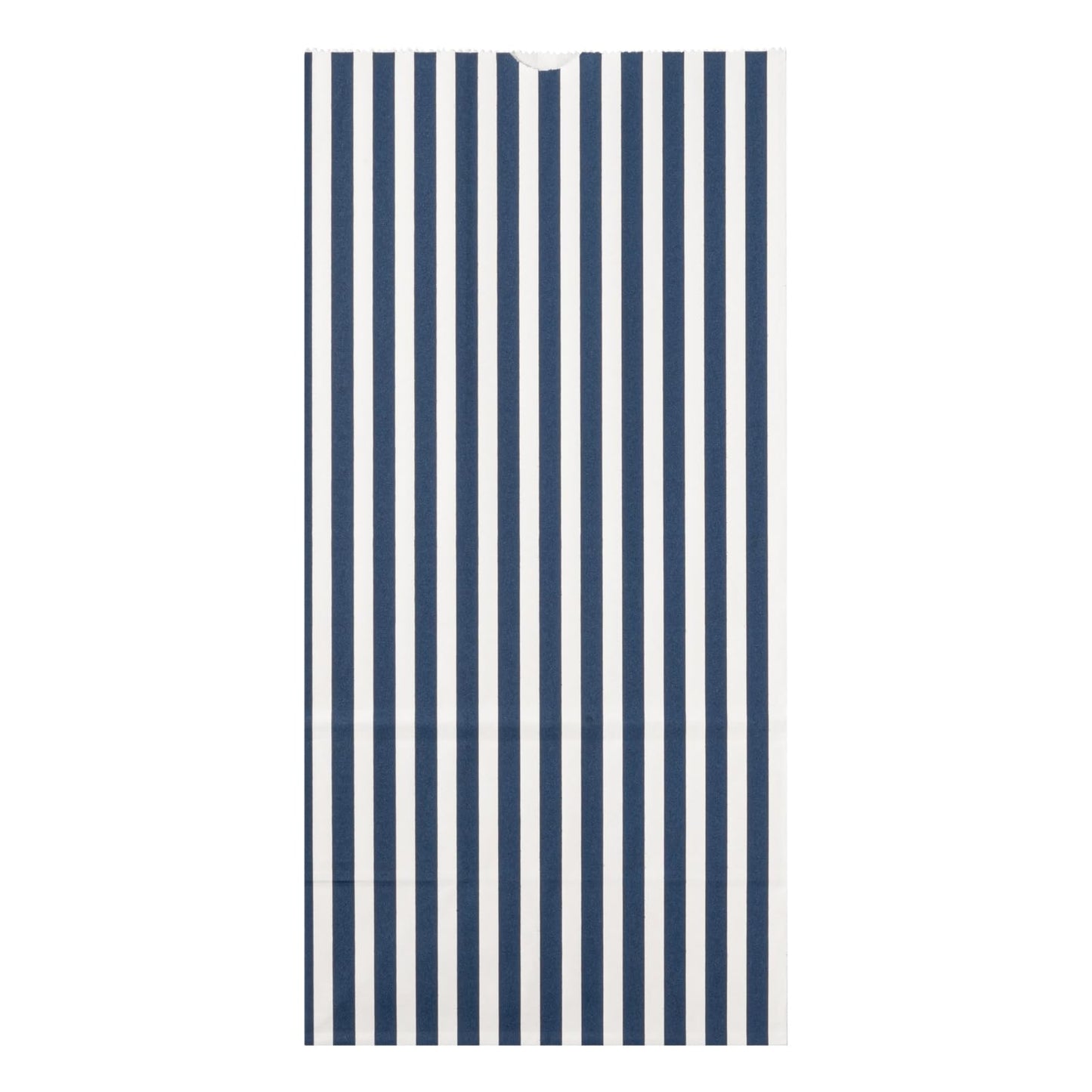 Blue And White Stripe Paper Bag (8 lb / Blue & White)