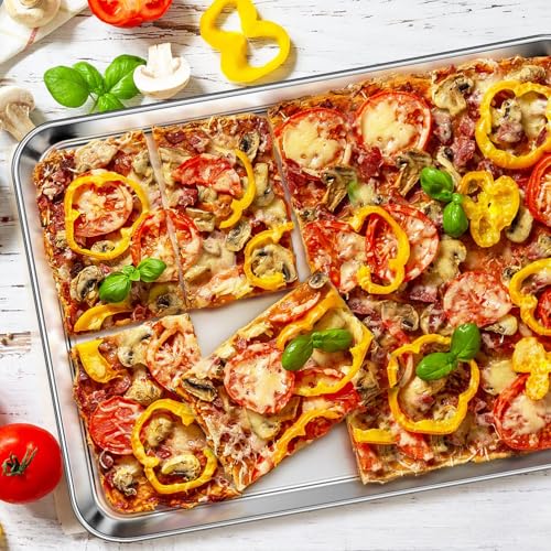 1PC 18 x 13 Inches Stainless Steel Half Baking Sheet Pan (3 Count)