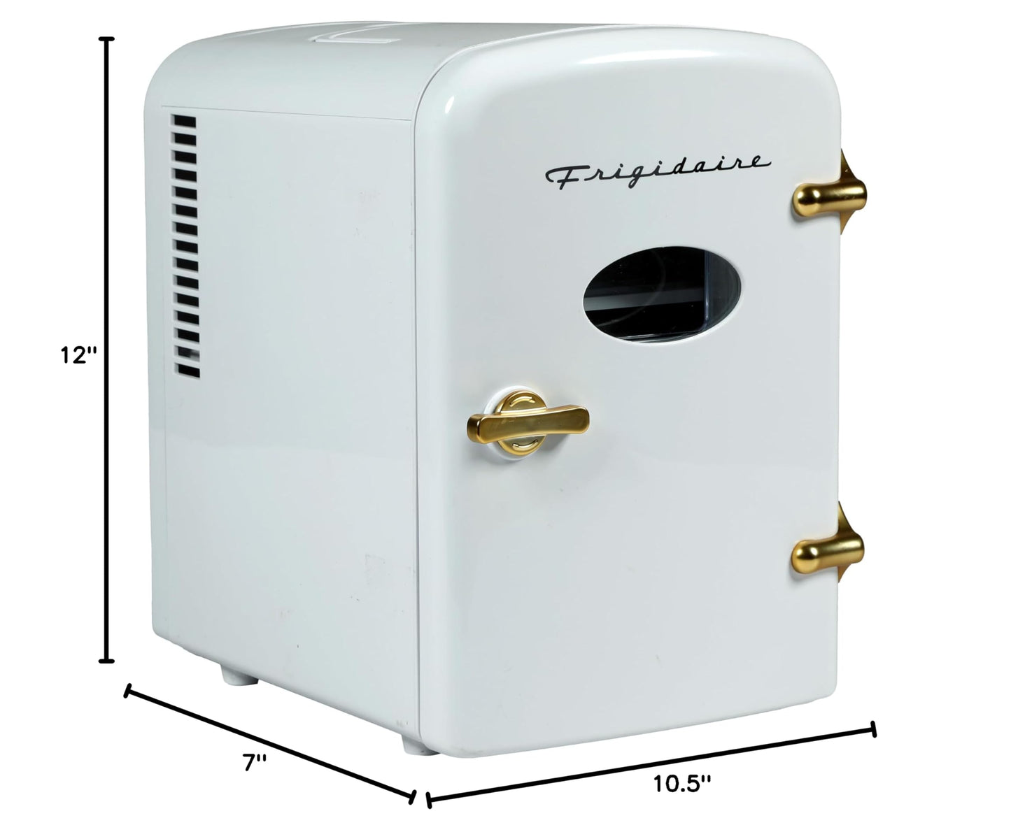 Retro Mini Personal Fridge Cooler (White Gold (Special Edition))