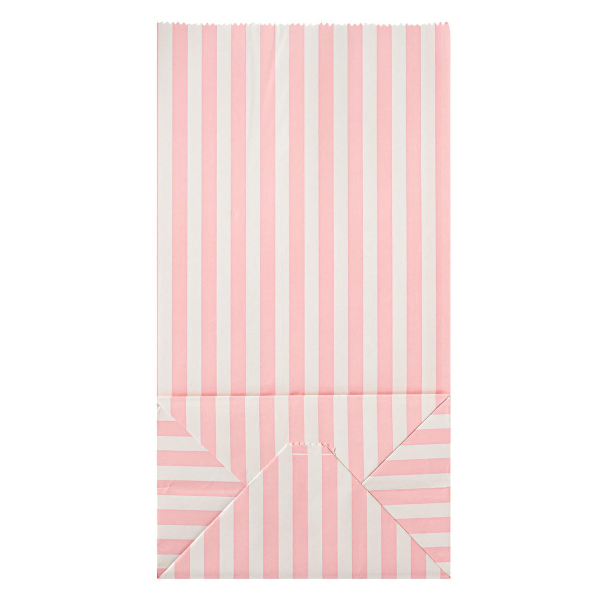 Pink And White Stripe Paper Bag (4 lb / Pink & White)